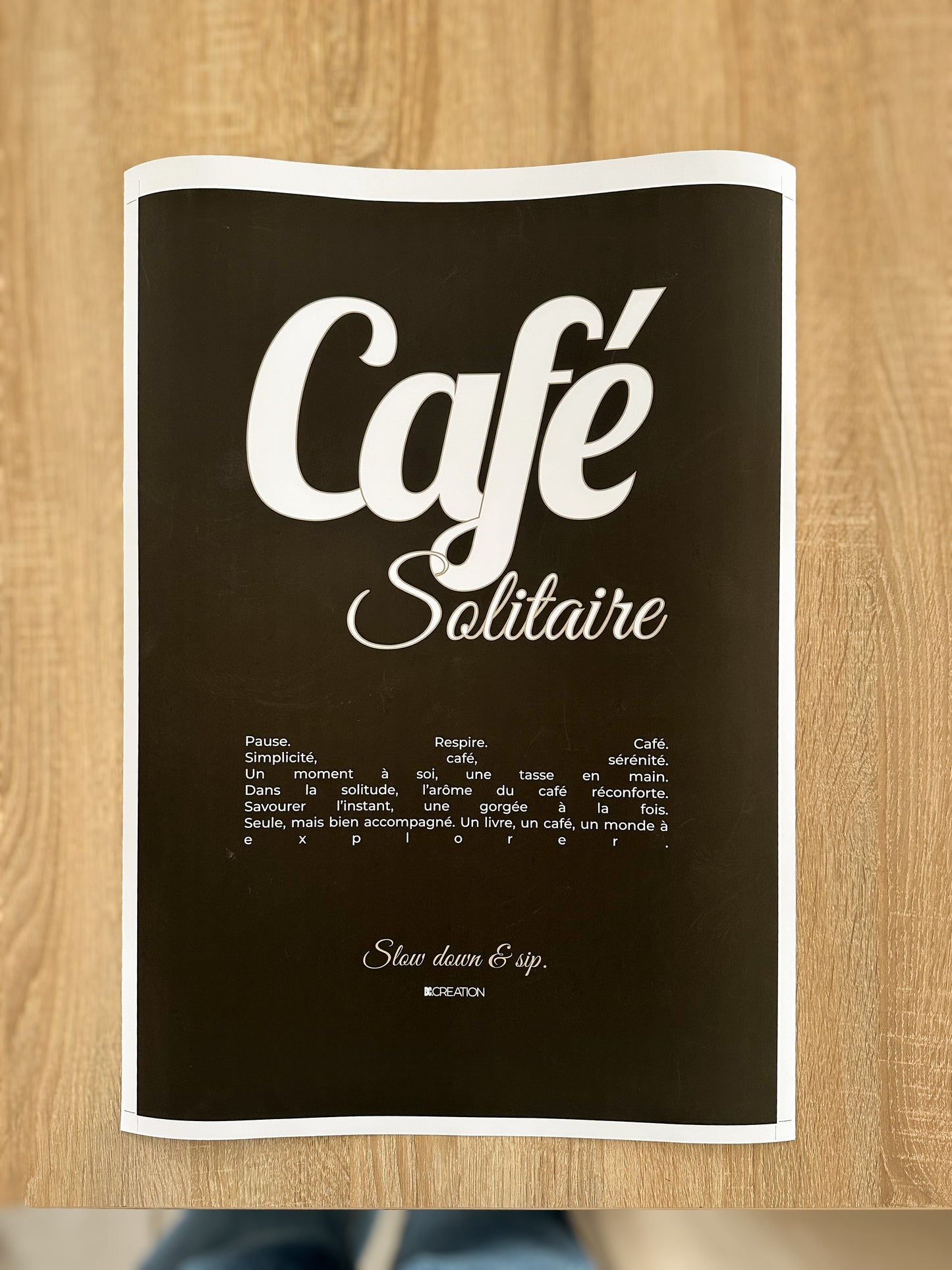 Café Solitaire - Brown Poster premium en papier mat