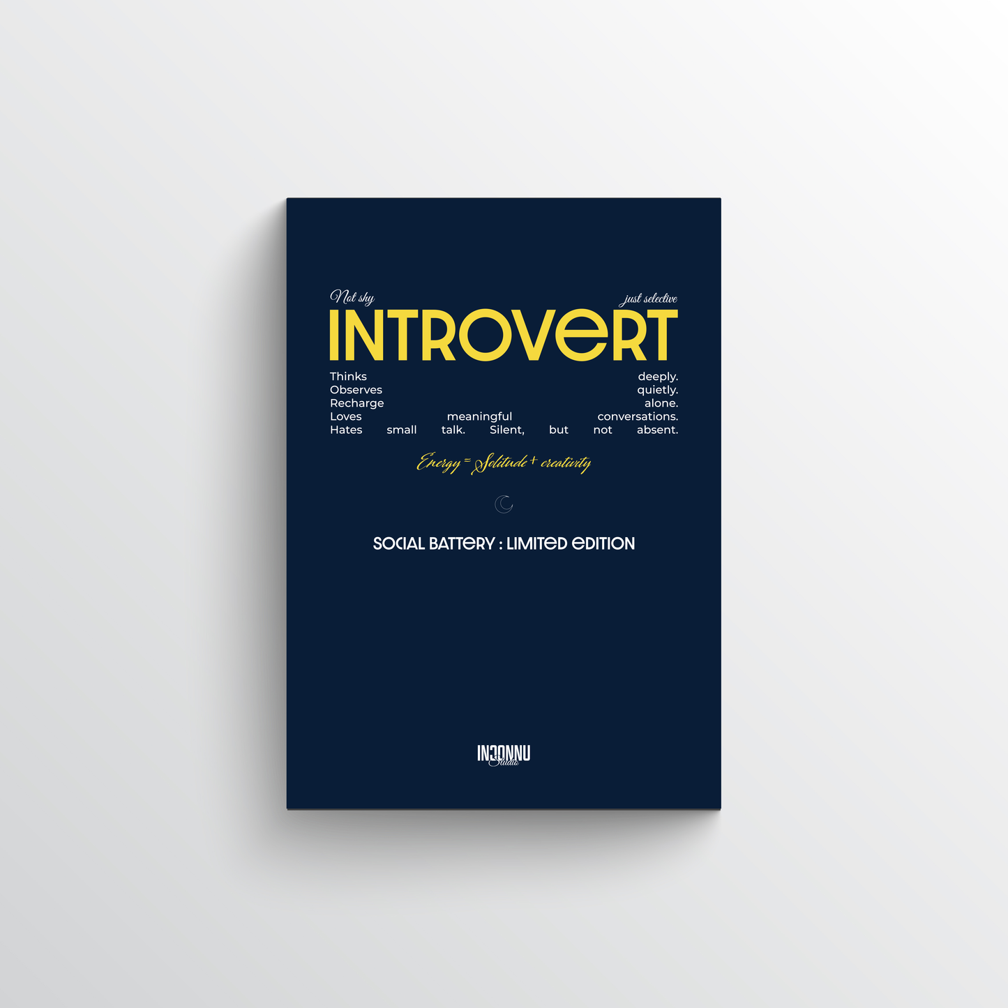 INTROVERT - Poster premium en papier mat
