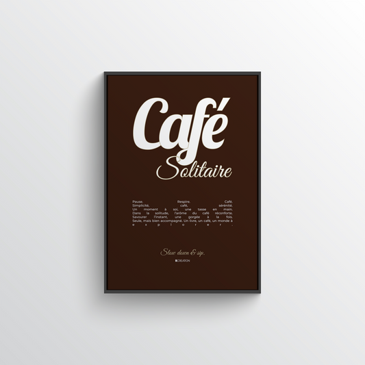 Café Solitaire - Brown Poster premium en papier mat